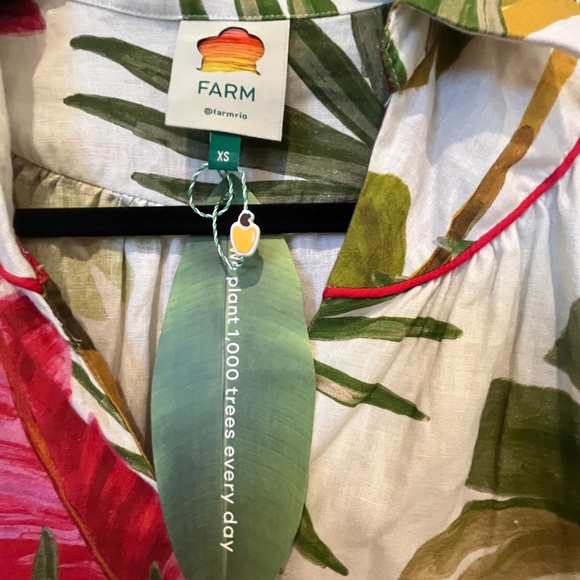 FARM Rio Spring Forest Jumpsuit Sz XS - Picture 9 of 15